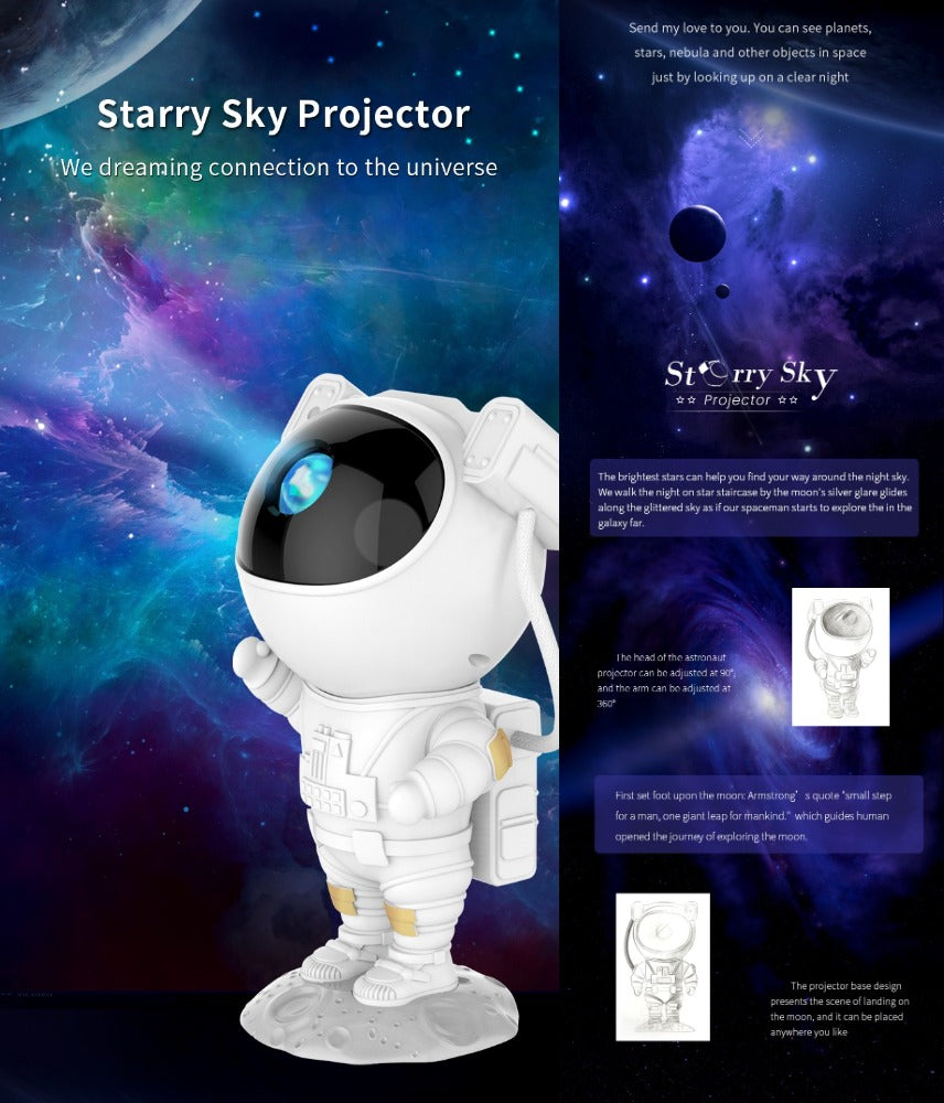 Star Projector,Galaxy Night Light,Astronaut Starry Nebula Ceiling LED Lamp with Timer and Remote, Gift for Kids Adults for Bedroom, Birthdays,Christmas, Valentine's Day.